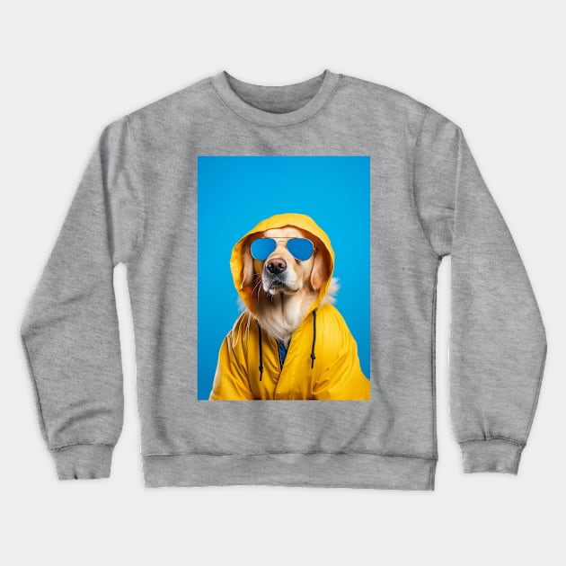 Golden Retriever Yellow Hoodie Crewneck Sweatshirt by JunkyDotCom